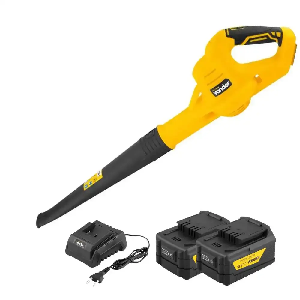 Kit soprador de folhas à bateria 18V ISV1834 com 2 baterias 4AH e carregador bivolt Vonder
