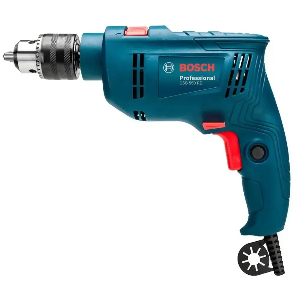 Furadeira de impacto 550W 1/2POL com kit de pontas 33 peças Bosch 110 V — fotografia 2