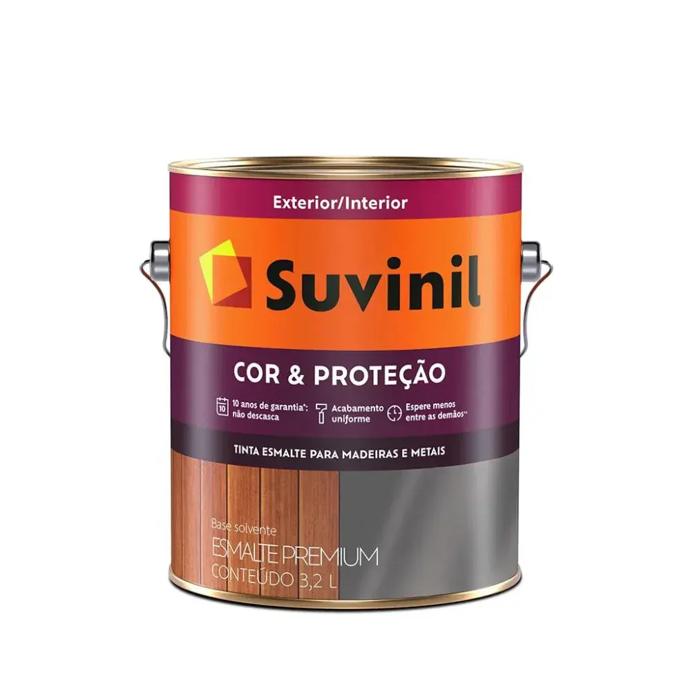 Esmalte cor proteção base B2 brilho 3,2L suvinil Suvinil Selfcolor — fotografia 2
