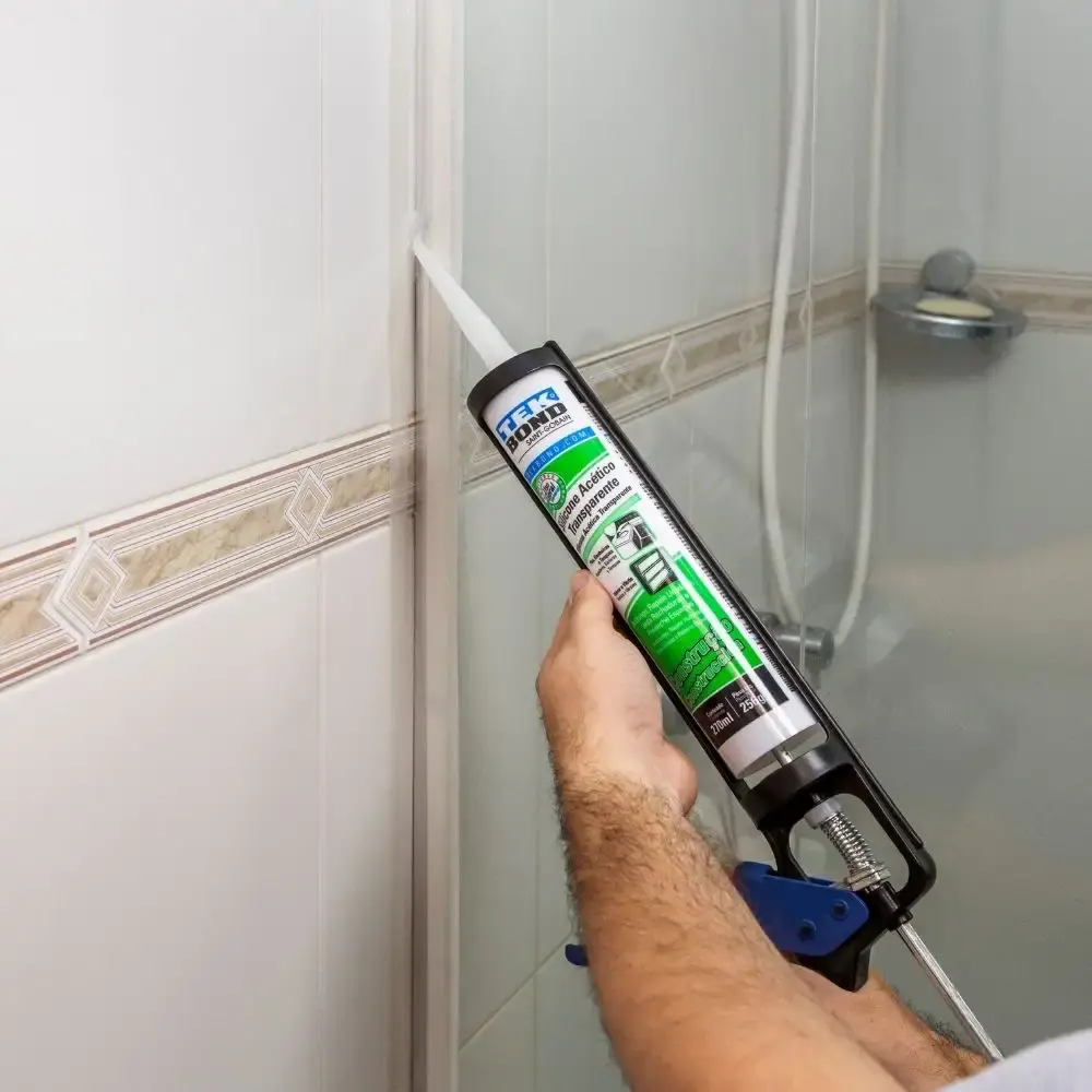 Silicone tubo construção incolor acético 256G tekbond TEK Bond — fotografia 3