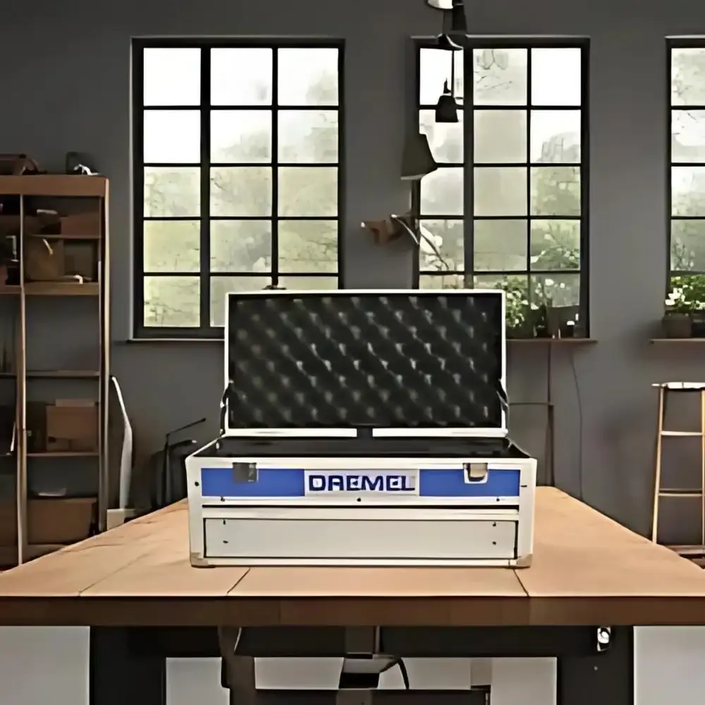Maleta de metal para micro retífica e acessórios 31552 Dremel — fotografia 5