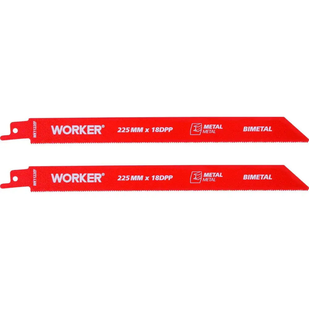 Lâmina para serra sabre bimetálica 1/2” 225MM 18 dentes Worker