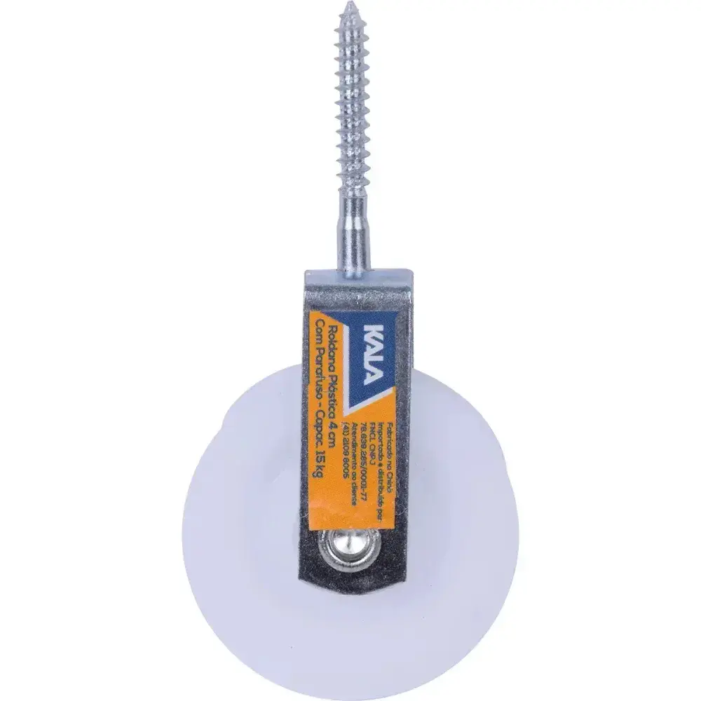 Roldana plástica com parafuso 4CM capacidade 15KG Kala — fotografia 5