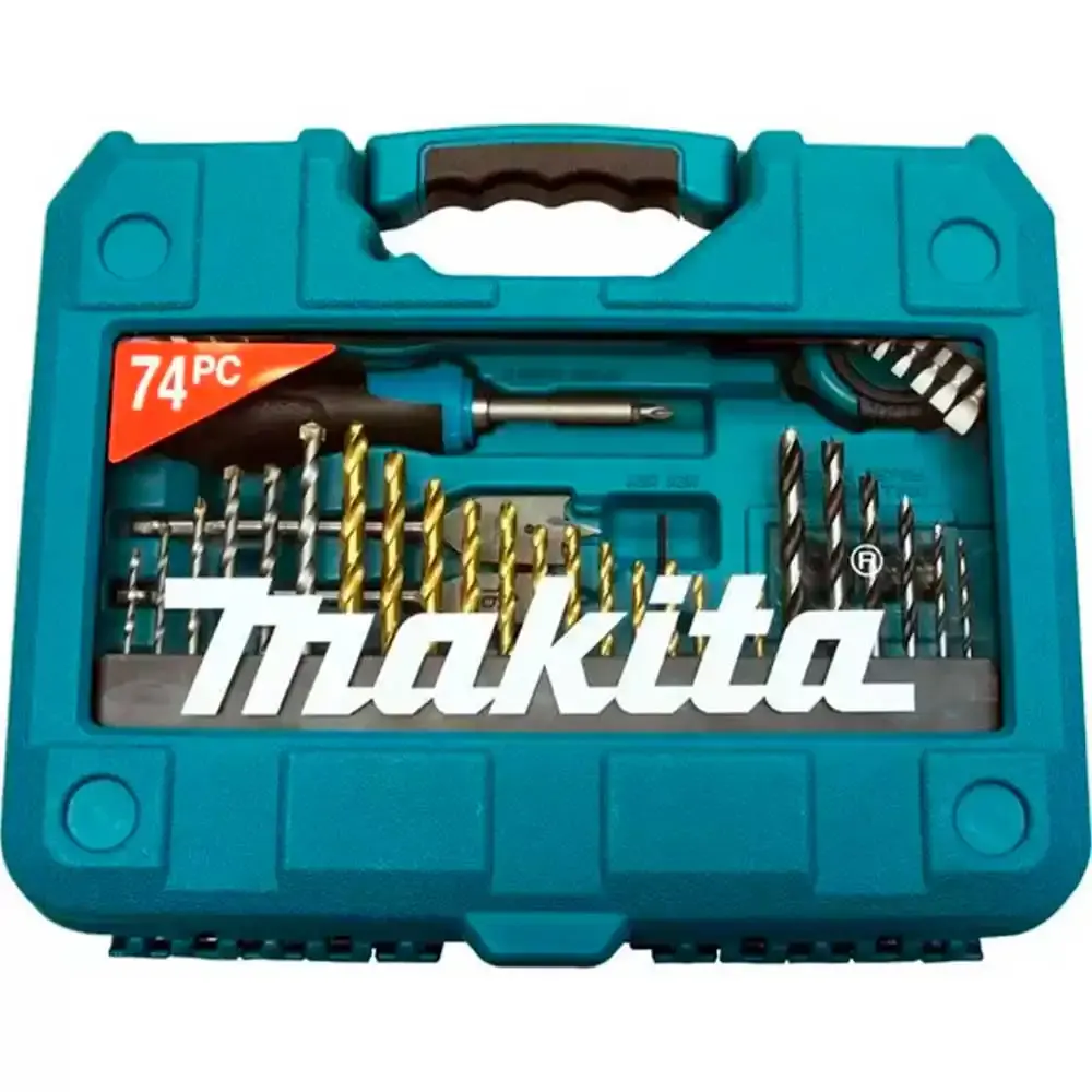 Estojo de ferramentas e brocas com 74 peças P-90336 Makita — fotografia 4