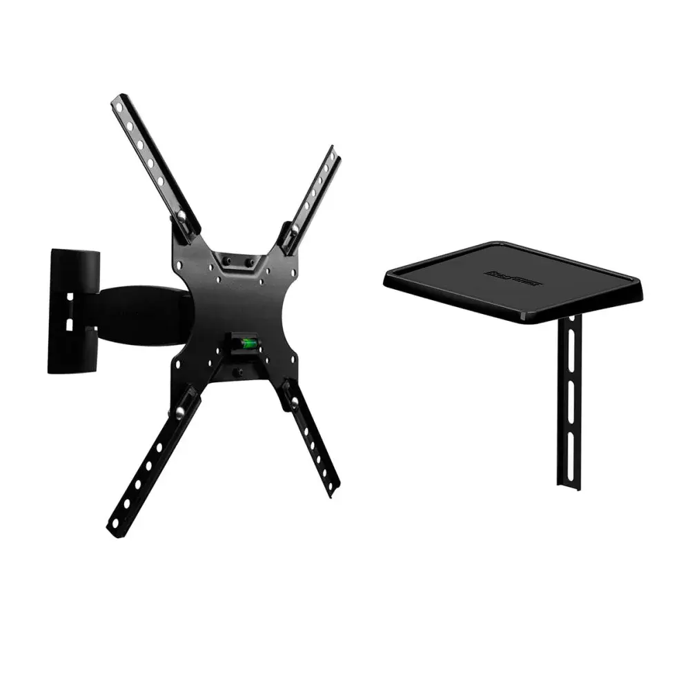 Suporte tv 23 a 55 3 movimentos preto Brasforma