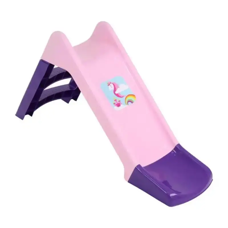 Escorregador unicórnio infantil de brinquedo com escada. extensão e apoios BEL
