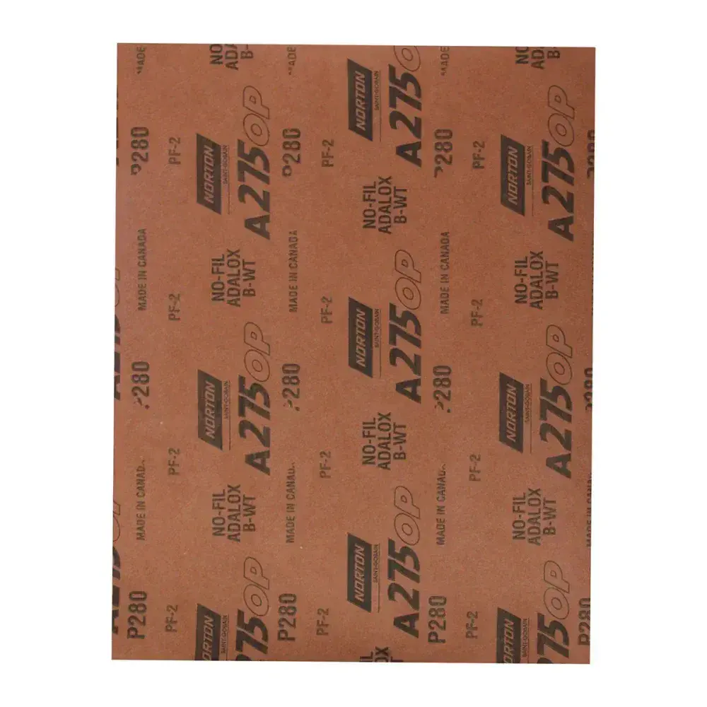 Lixa seco úmido A275 230X280MM grão 280 Norton — fotografia 5