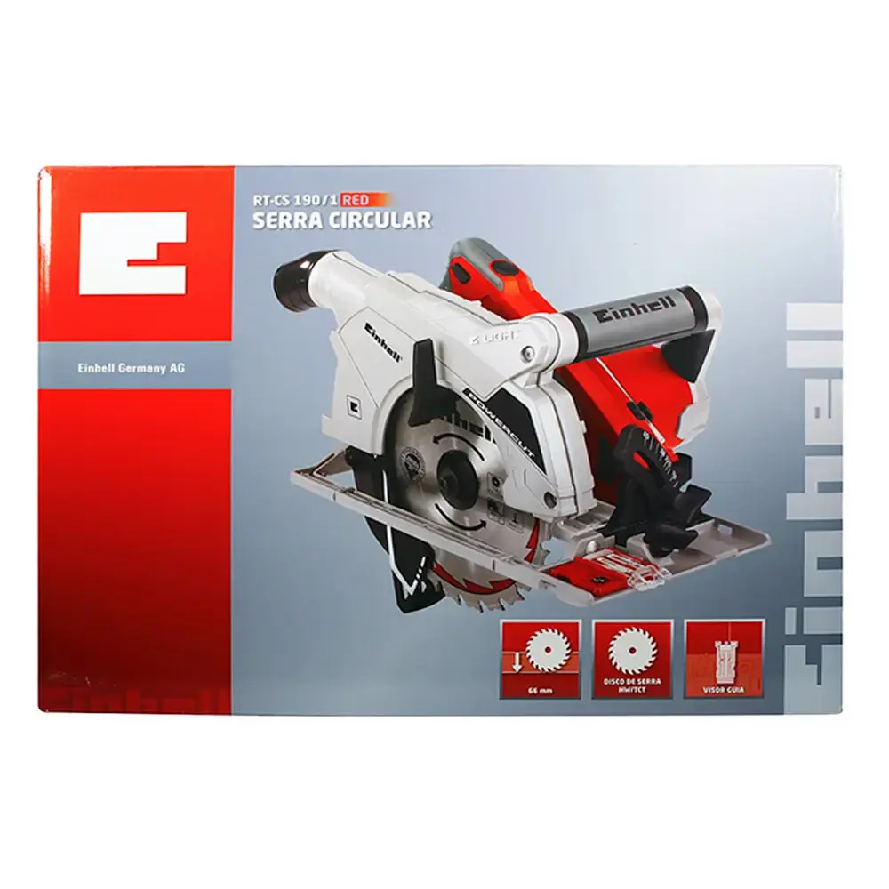 Serra circular 7.1/2 pol 1500W rt-cs 190/1 Einhell 110 V — fotografia 11