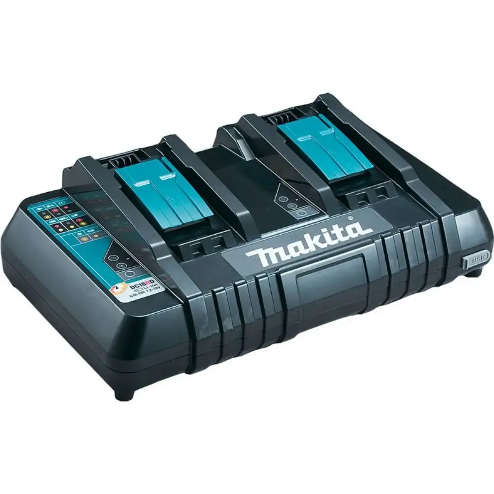 Roçadeira a bateria 36V 550W com 2 baterias e carregador duplo 220V Makita — fotografia 3