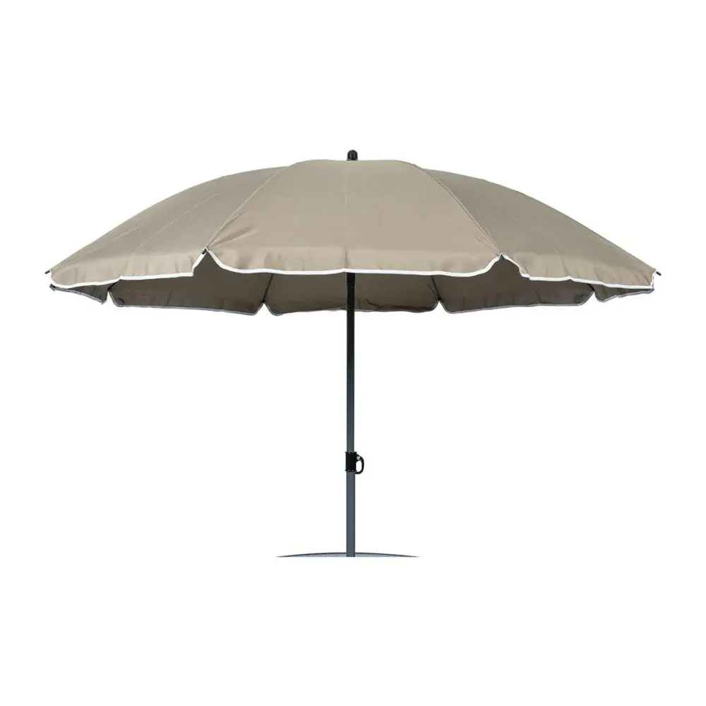 Conjunto de mesa e cadeiras com ombrelone marrom Kala — fotografia 3
