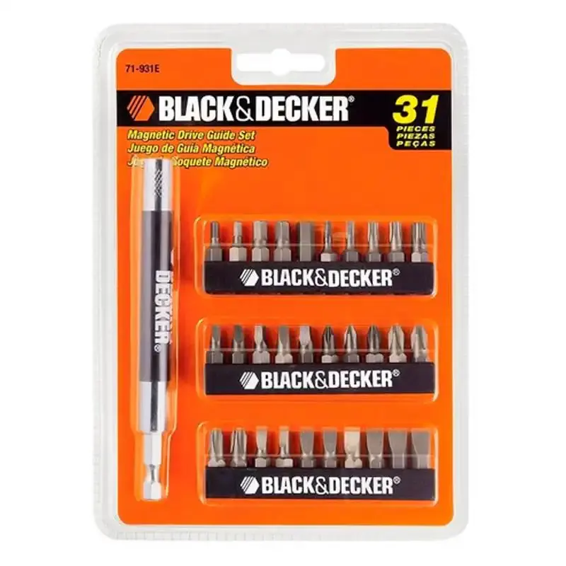 Kit de bits com prolongador com 31 peças 71-931E black & decker — fotografia 3