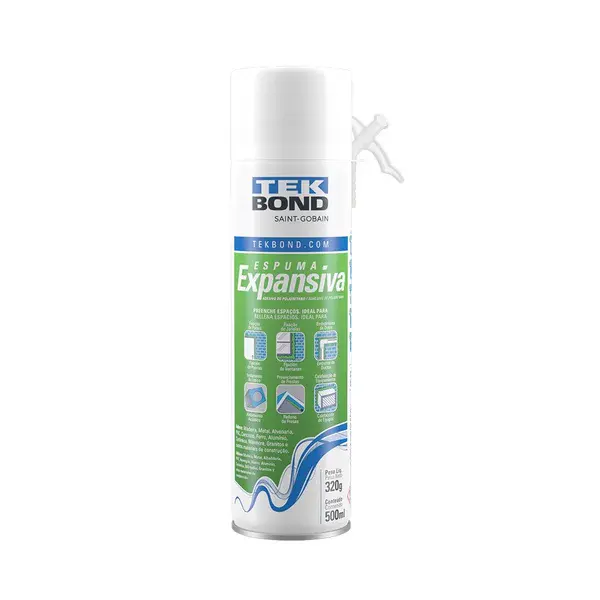 Espuma expansiva pu uso geral 320G / 500ML Tekbond — fotografia 9