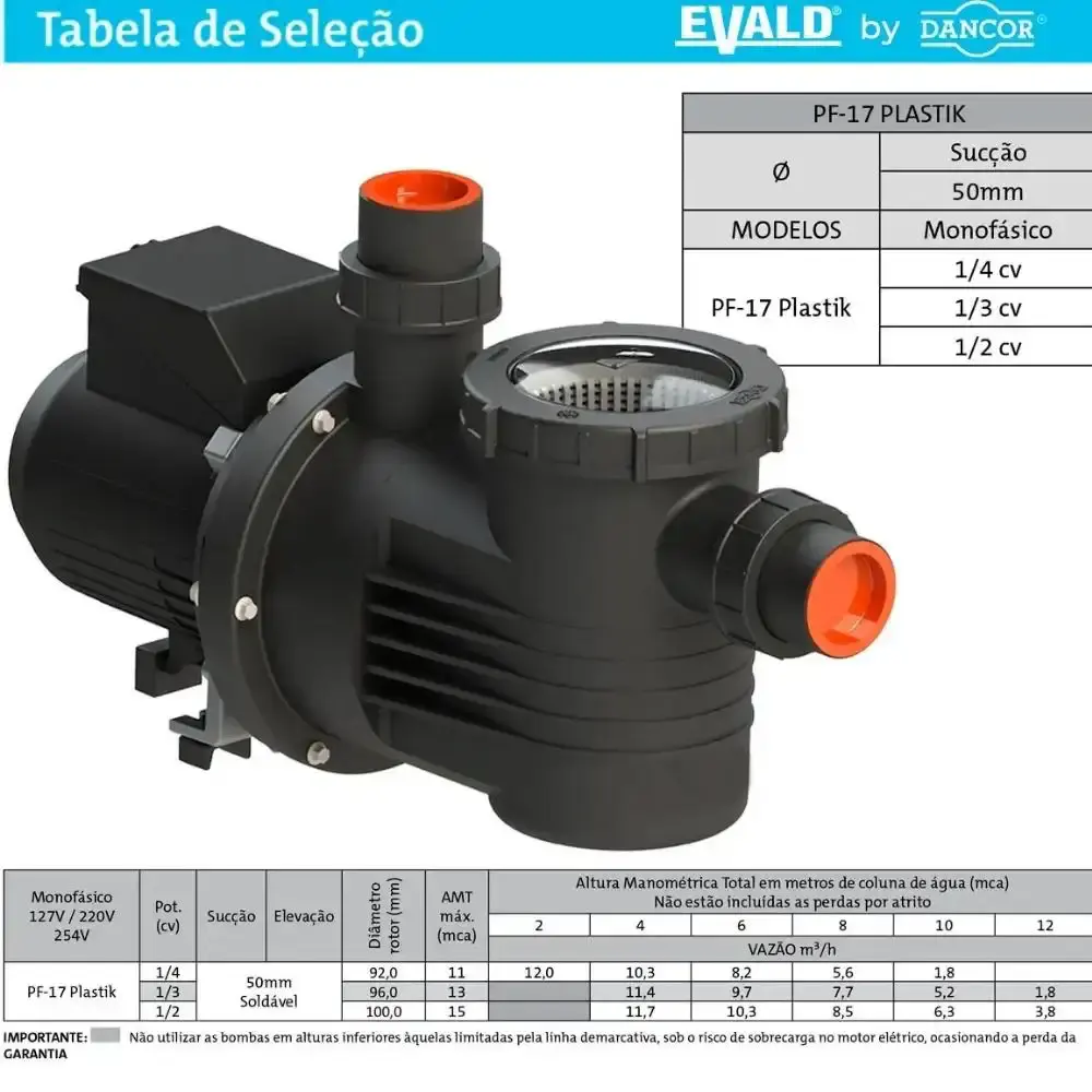 Filtro para Piscina FPEV-19 com Bomba 3/4 CV Monofásico BPEV-17 EVALD by DANCOR — fotografia 4