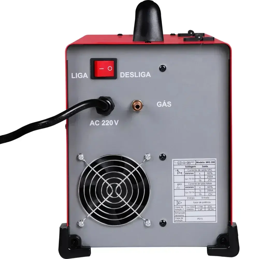 Inversora para solda MIG200 32A 50/60HZ ac 220V Worker — fotografia 10
