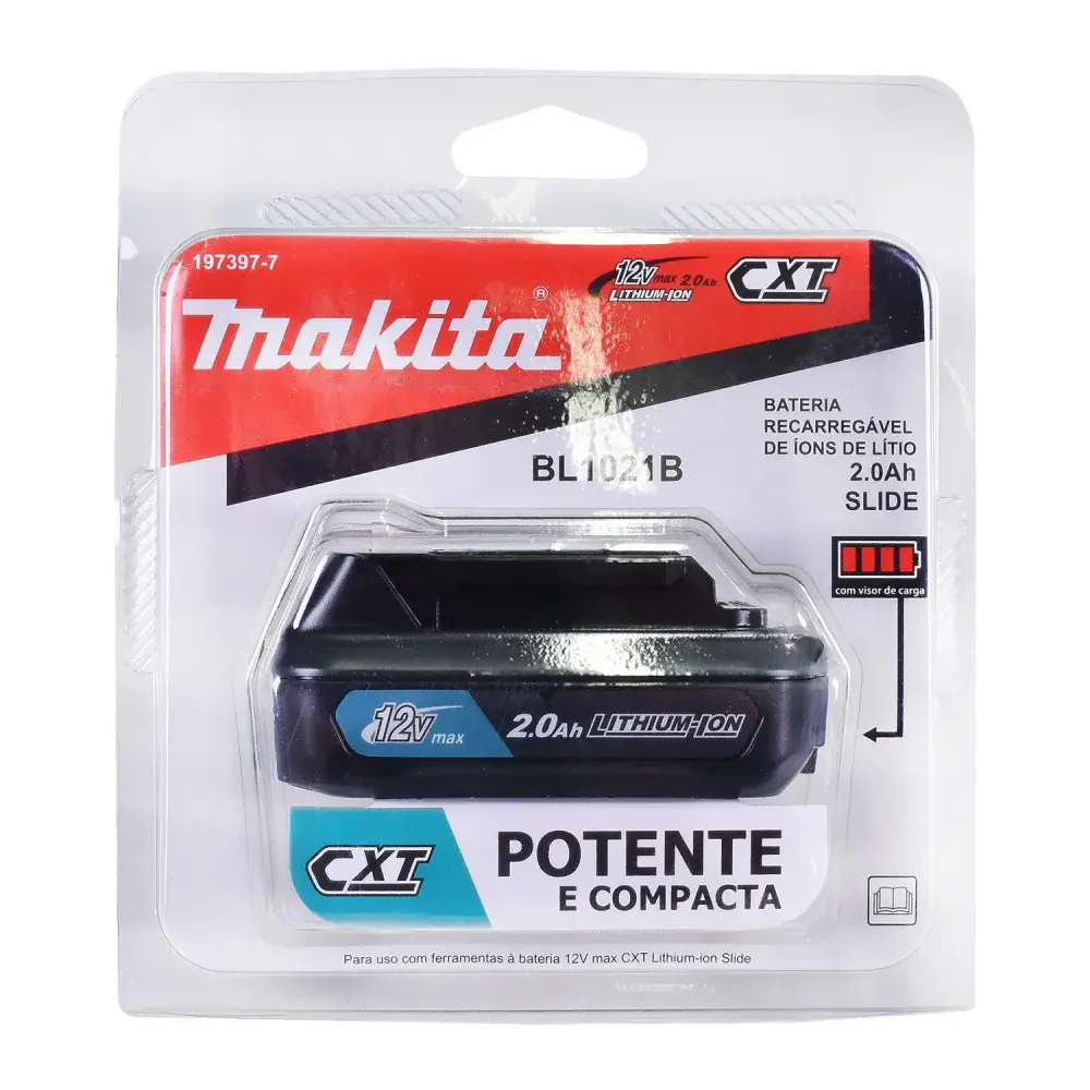 Bateria ion de lítio 12V 2,0AH BL1021B Makita — fotografia 5