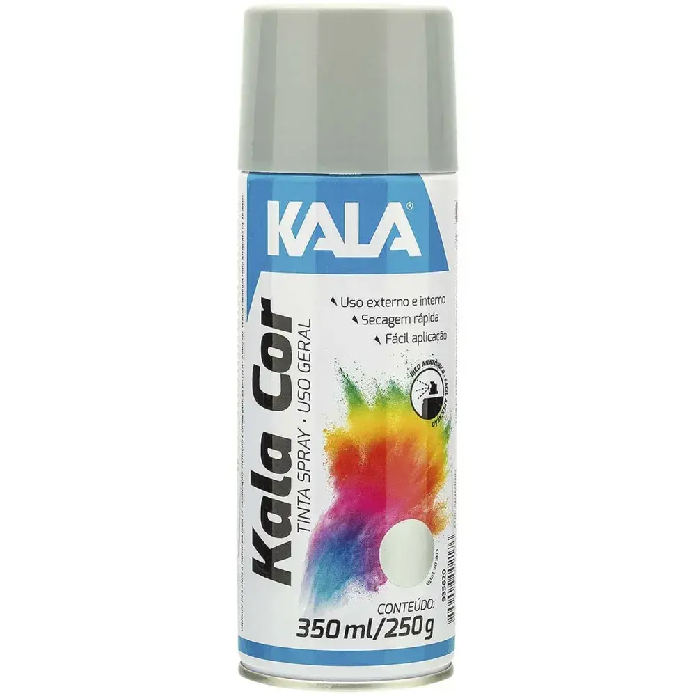 Tinta spray uso geral alumínio com 350ML da Kala — fotografia 2
