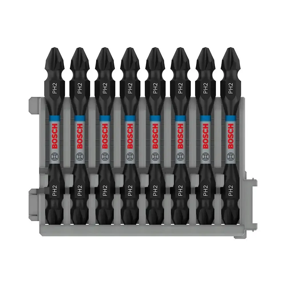Ponta de parafusar impact PH2 65MM com 8 unidades Bosch — fotografia de referência