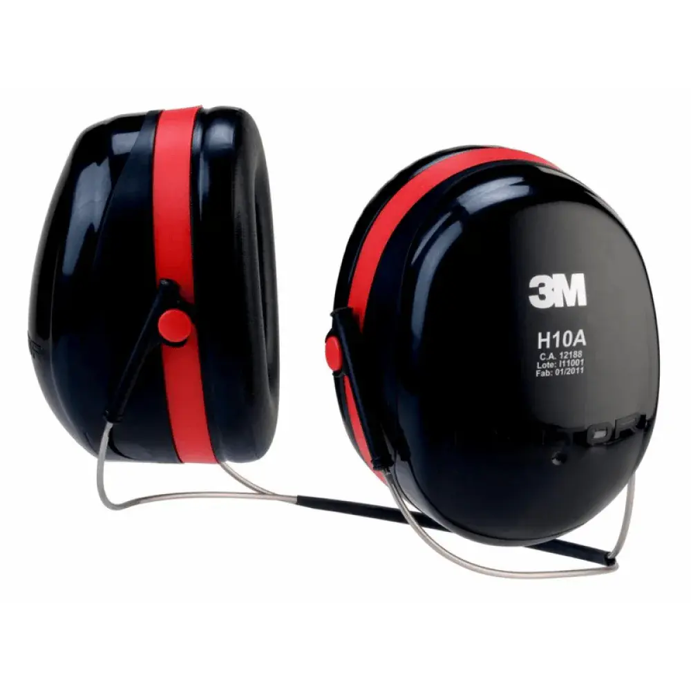 Abafador de ruido H10B em abs vermelho 3M