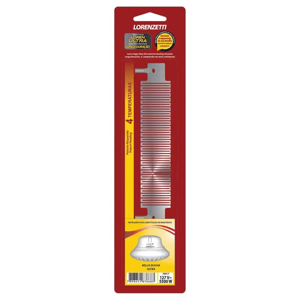 Resistência bella ducha ultra 4T 5500W 127V lorenzetti Lorenzetti Duchas