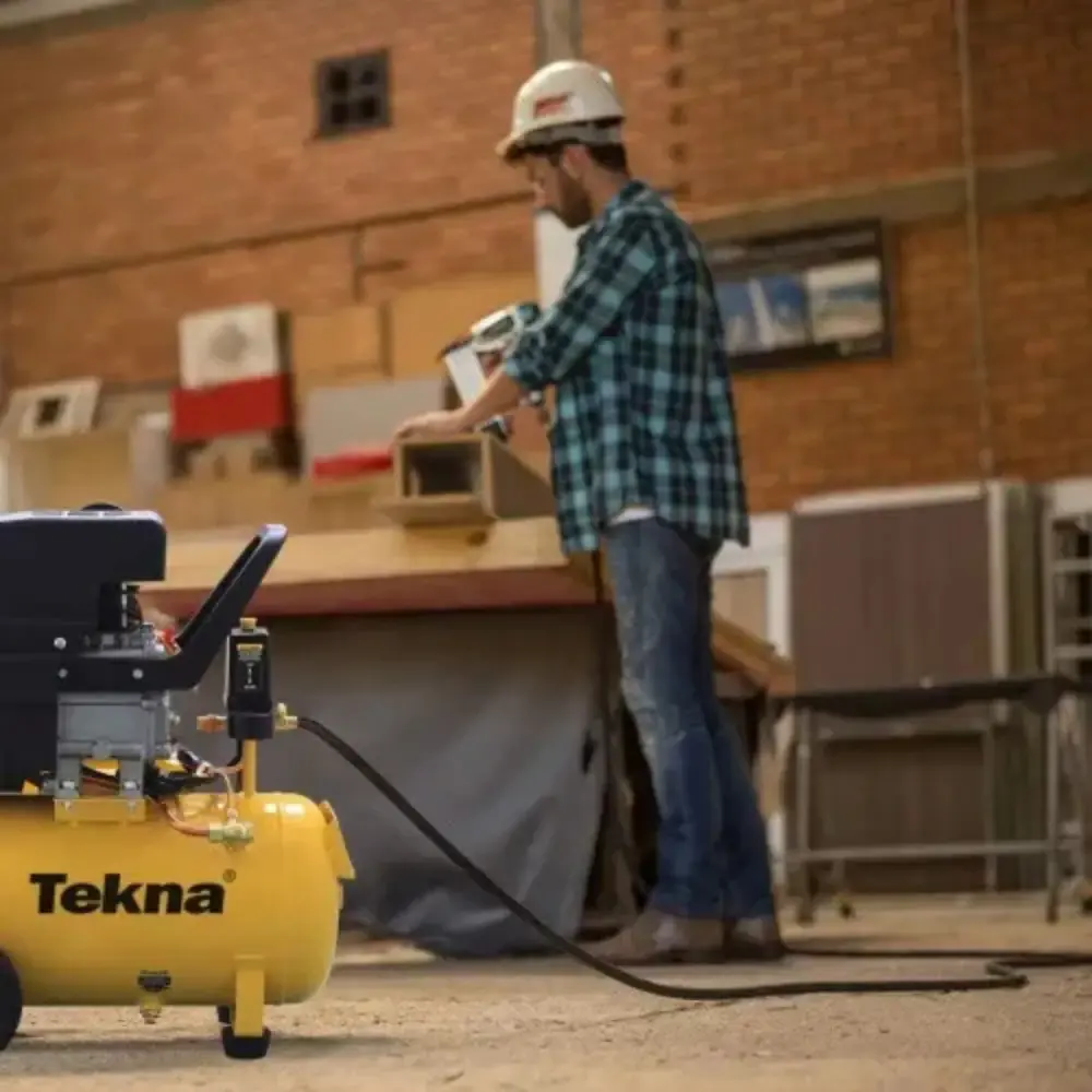 Compressor de ar 2HP 24 litros 8.5 pés CP8525 Tekna — fotografia 5
