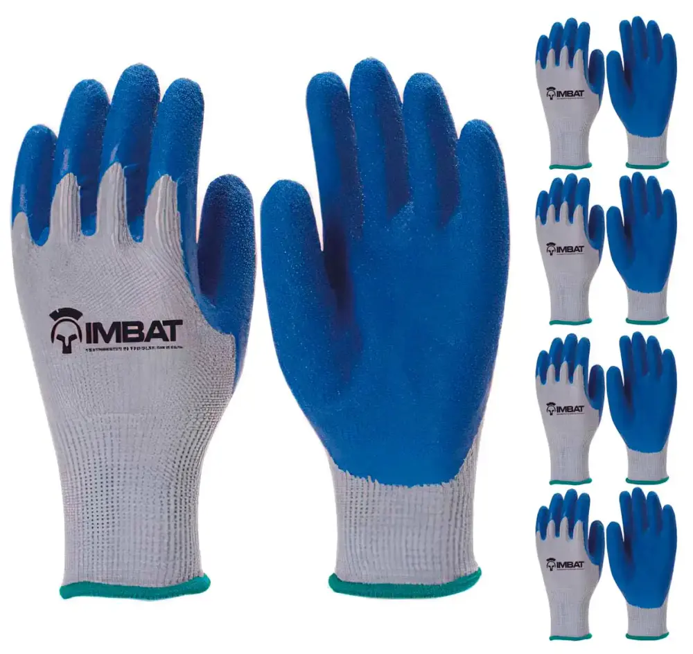 Kit 5 luvas de algodão e latex azul T9 LV-A-BLAZ-9 Imbat