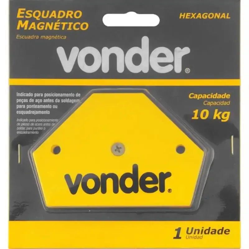 Esquadro magnético hexagonal para soldador 10 KG Vonder — fotografia 2