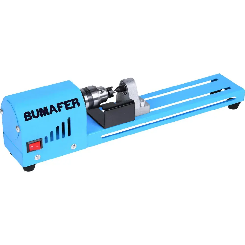 Mini torno mecânico 145MM 150W bivolt Bumafer — fotografia 5