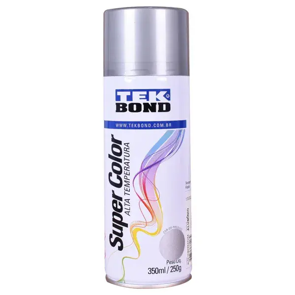 Tinta spray aluminio alta temperatura 350ML - Tekbond — fotografia de referência