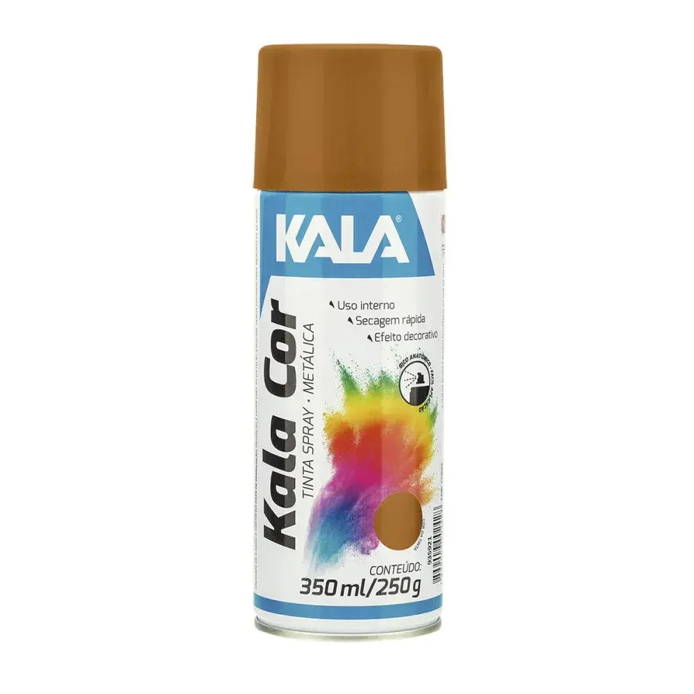 Tinta spray metálico Kala cobre 350ML — fotografia 2