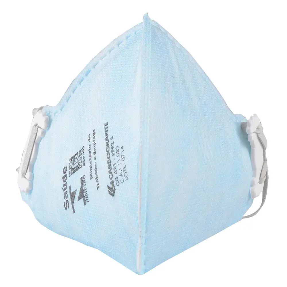 Respirador máscara dobrável cg 421 Carbografite classe PFF2