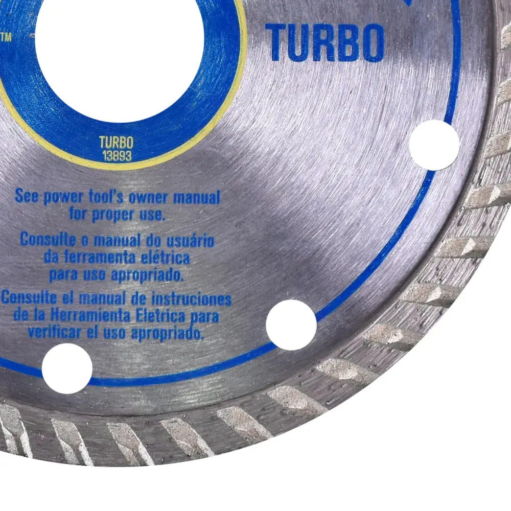 Disco diamantado 110MM turbo IW13893 Irwin - corte seco — fotografia 4