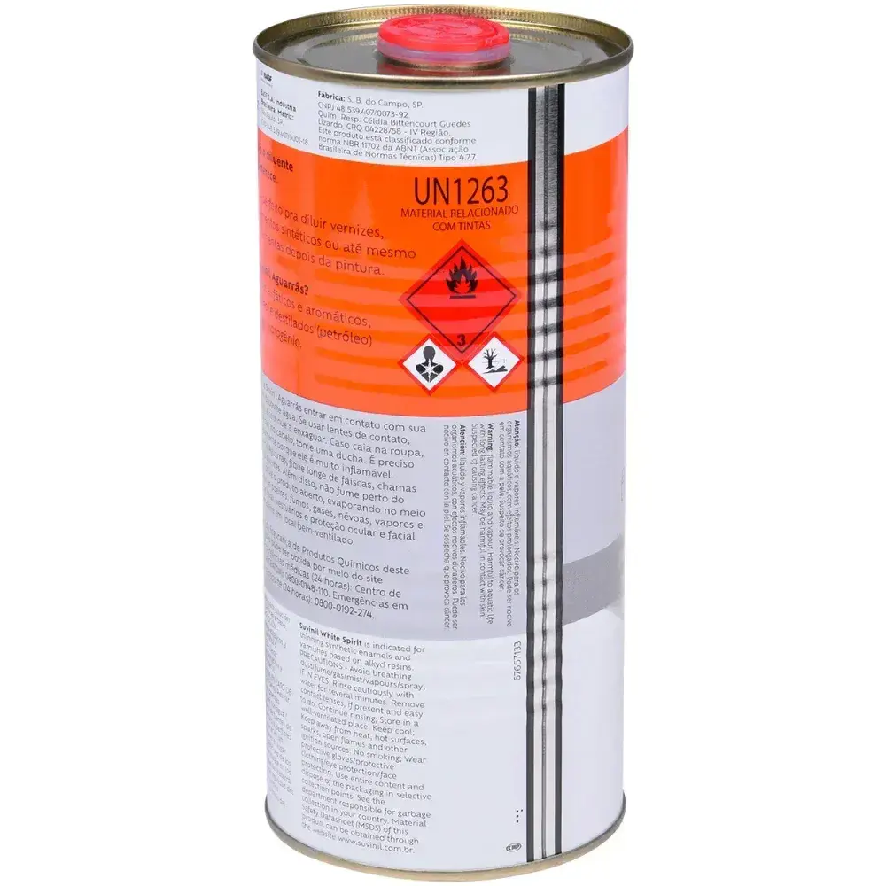 Diluente aguarrás para verniz/esmalte 900ML Suvinil — fotografia 5