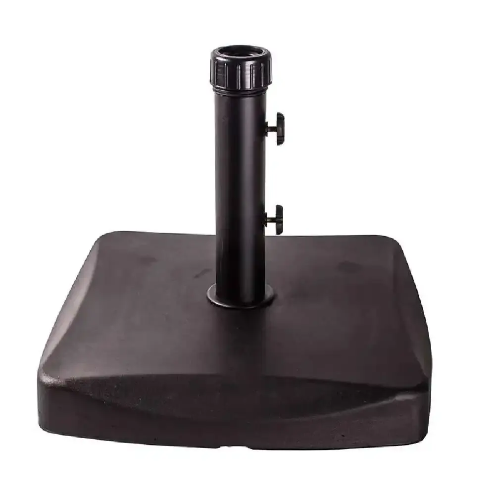 Base para ombrellone quadrada em concreto 25KG preta BEL Belfix