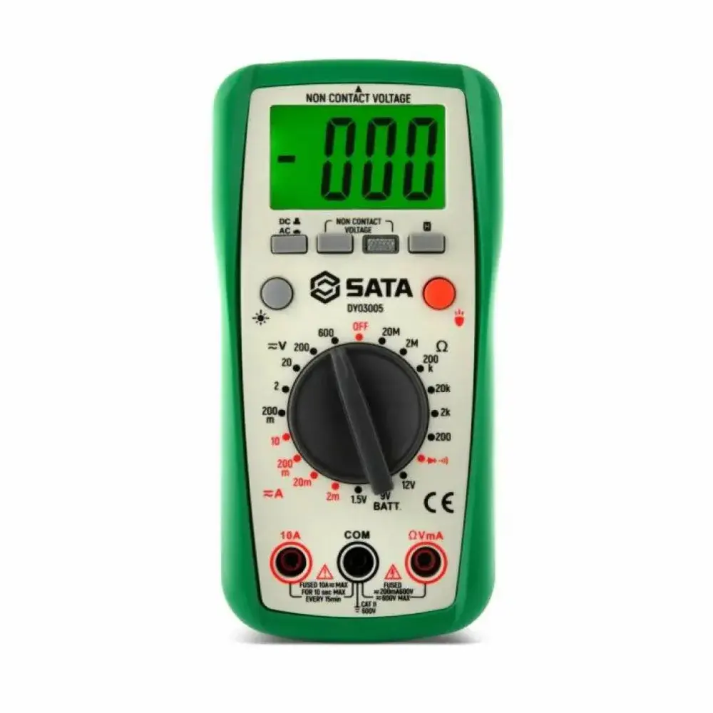 Multímetro digital cat ii 600V com medição sem contato Sata — fotografia 11