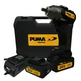 Chave de impacto 20V 1/2POL 110KGFM com 2 baterias e carregador BT8803RT Puma — fotografia 2