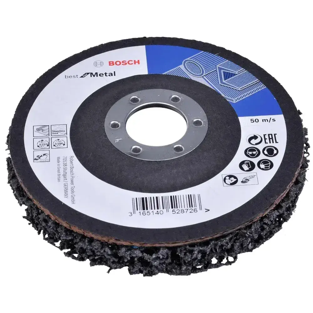 Disco de limpeza 125MM preto best for metal 50M/S Bosch — fotografia 3