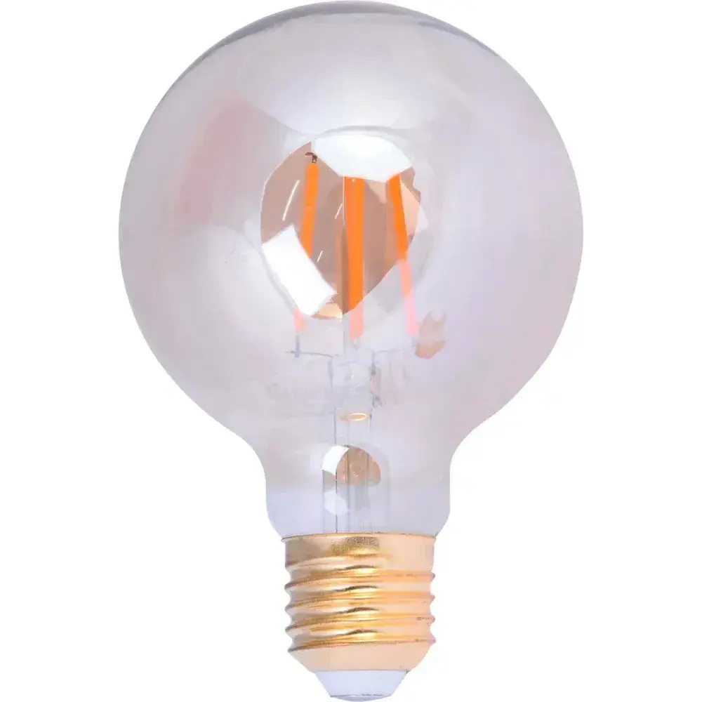 Lâmpada de led globo vintage âmbar G80 E27 4W bivolt Liege — fotografia 6