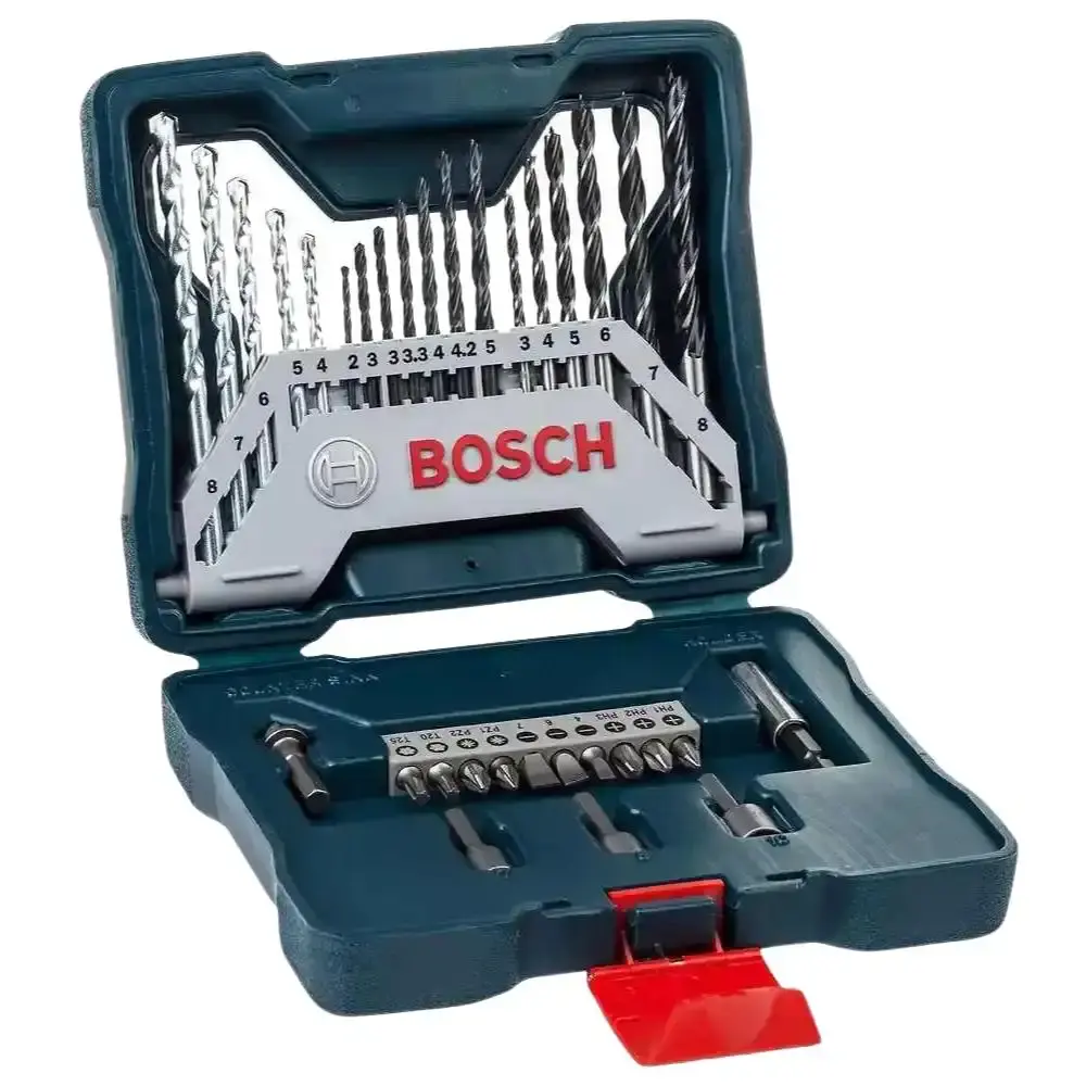 Furadeira de impacto industrial 3/8POL 450W com kit de pontas 30 peças Bosch 220 V — fotografia 3