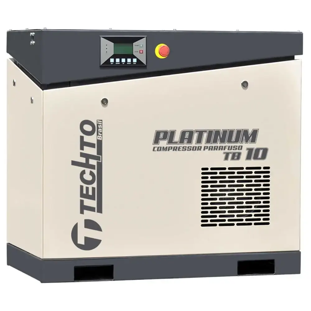 Compressor de parafuso platinum 10HP 8BAR 220V TB10 techto — fotografia de referência