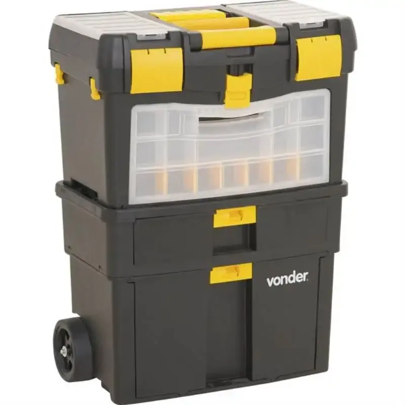 Caixa Plástica com Rodas 46 x 26 x 62 CM CRV 0100 VONDER — fotografia de referência
