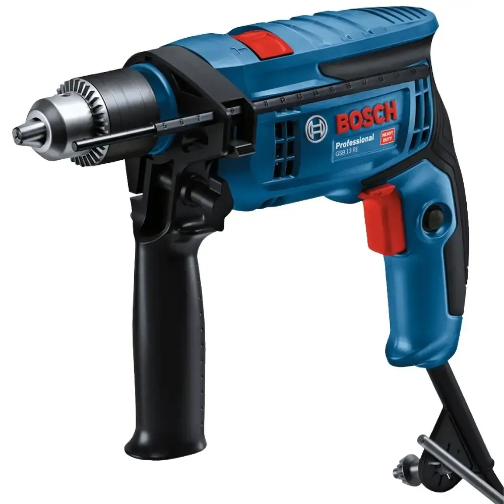 Furadeira de impacto 1/2 POL 750W com maleta kit 5 brocas e estojo 15 peças Bosch 110 V — fotografia 2