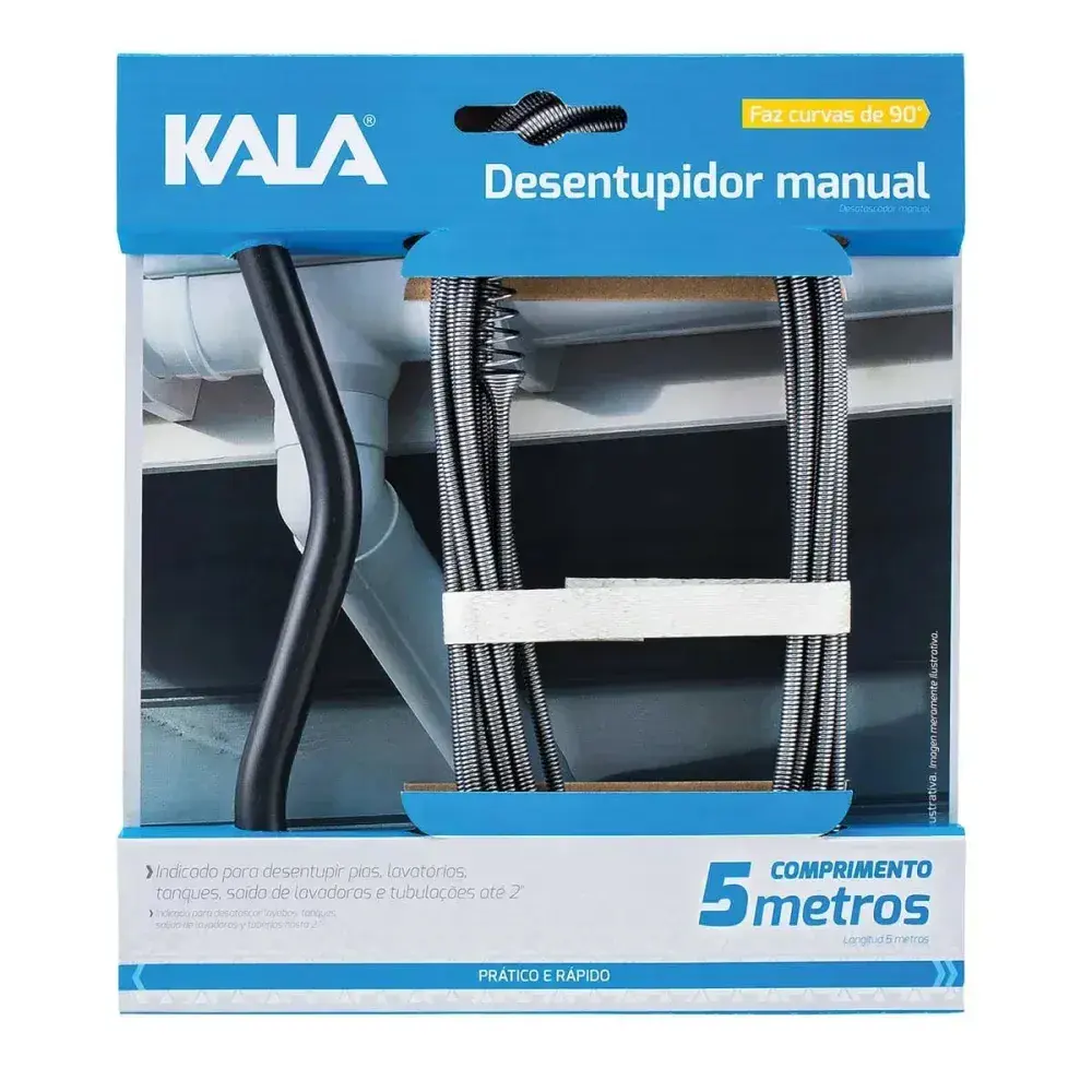 Desentupidor manual Kala 5 metros — fotografia 2