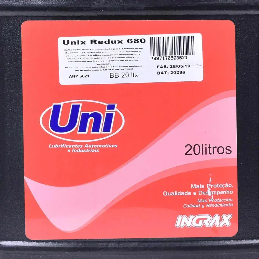Óleo mineral unix redux 680 Ingrax – 20 litros — fotografia 10