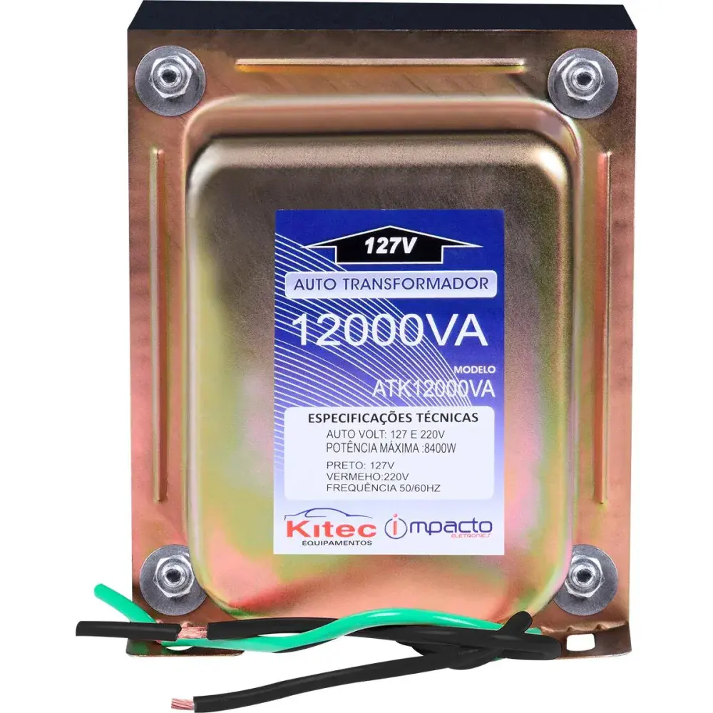 Autotransformador tripolar 12.000VA 8400W bivolt Kitec — fotografia 5