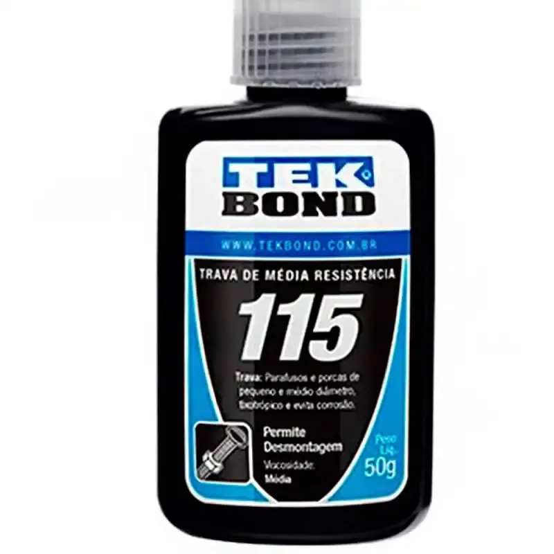 Cola 115 BMT 50G trava parafuso azul 20111004300 Tekbond — fotografia 3