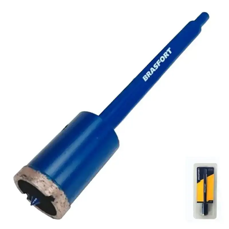 Serra copo diamantada 25 MM com haste 7933 Brasfort