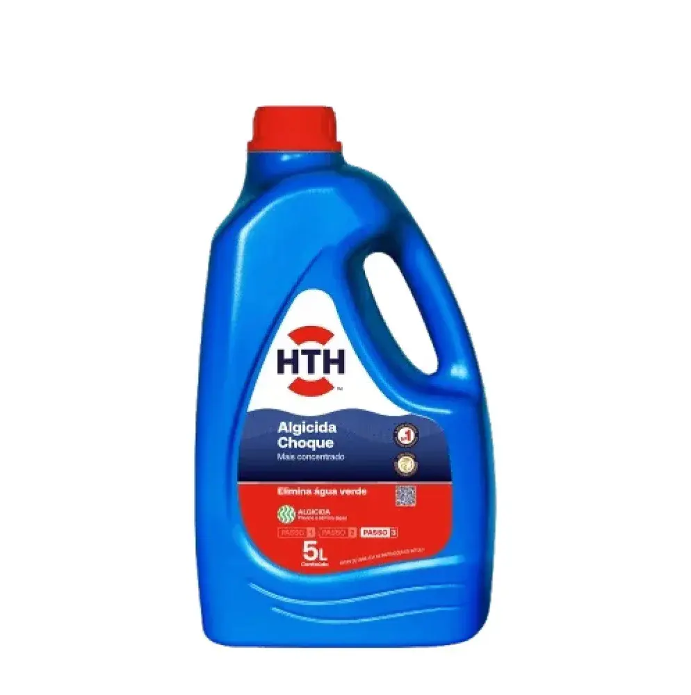 Algicida choque solução água verde 5L HTH