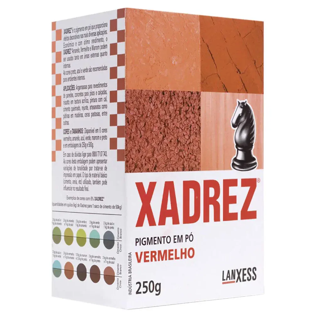 Pó rez 250G vermelho Xadrez
