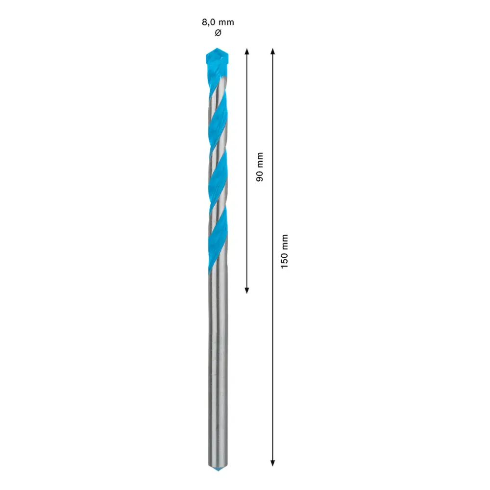 Broca EXPERT CYL-9 MultiConstruction Ø8 x 90 x 150 mm BOSCH — fotografia 3