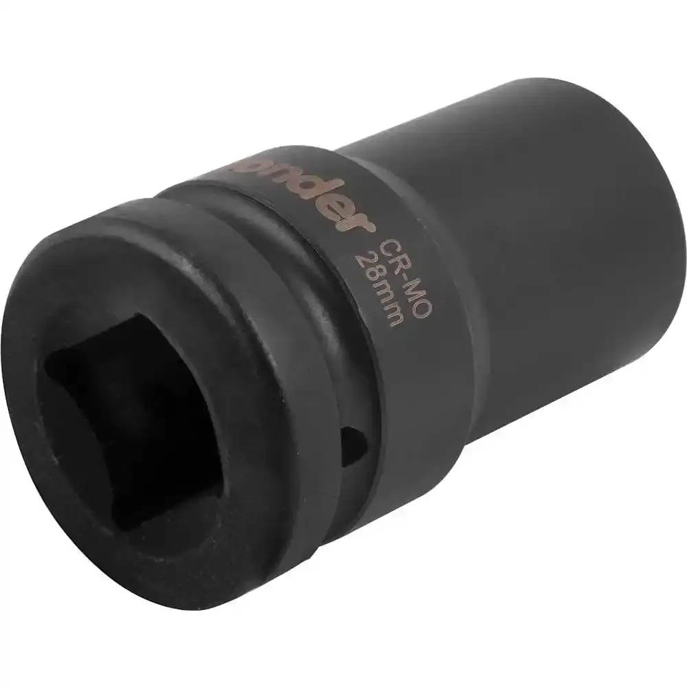 Soquete sextavado longo de impacto 28MM 1POL Vonder — fotografia 3
